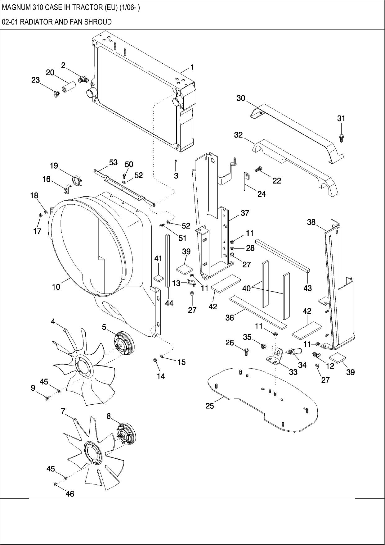 MAGNUM 310 CASE IH TRACTOR PARTS